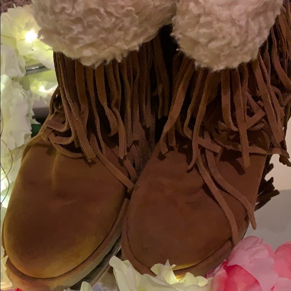 Brown Fringe boots